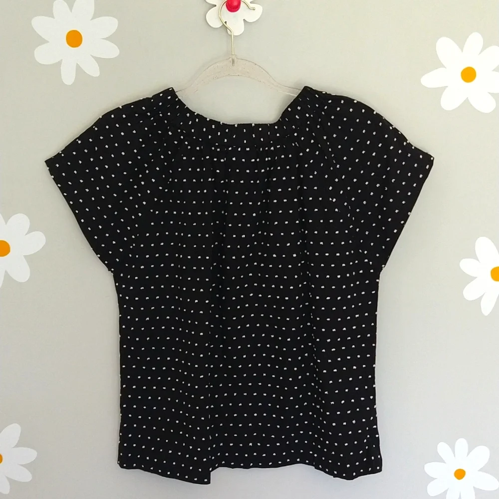 kate spade Black Polka Dot Blouse